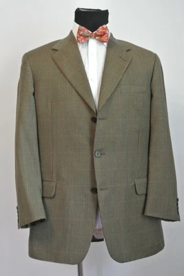 Abrigo Chaqueta Blazer Deportivo Aquascutum 3 Btn Multicolor Pata de Gallo Lana 41 R Foto 1 de 4