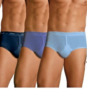 Jockey Classic Y-Front Brief - 3 Pack Indigo mix size Extra Large 38 Inch Waist - Picture 1 of 3