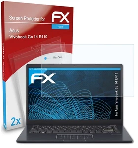 atFoliX 2x Screen Protector voor Asus Vivobook Go 14 E410 duidelijk - Afbeelding 1 van 9