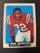 1964 Topps Football Card #4 Ron Burton-Boston Patriots-VG SP