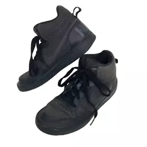 Nike Court Borough Dunks- Women's Size 6 -Black Mid Basketball Shoes- 918340-002 - Picture 1 of 8