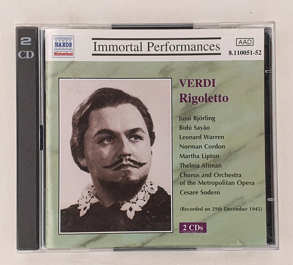 Juego de 2 CD Orquesta Coro Ópera Clásica Verdi Rigoletto Interpretaciones Inmortales Foto 1 de 2