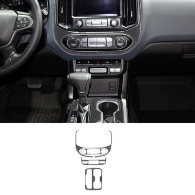 Cubierta de consola central interior de fibra de carbono 4 piezas para Colorado/Canyon tipo A Foto 1 de 4