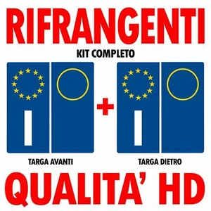 Adesivi Adesivo targa COMPLETA auto moto etichette europa stemma qualità massima - Foto 1 di 2