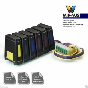 CISS for Epson Stylus Photo 1410 81N 82N cartridge ink system auto reset chipset - Picture 1 of 4