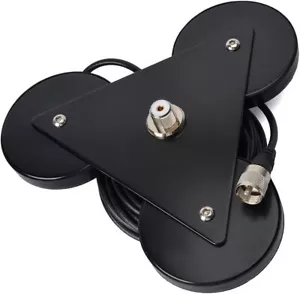 UAYESOK Schwerlast magnetische Antennenhalterung 8,8 Zoll, SO239 30KG Saugkraft schwarz - Bild 1 von 6