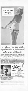 Filmo 8 Movie Camera Print Ad Vintage Advertisement Bell Howell Company 1937 - Picture 1 of 1