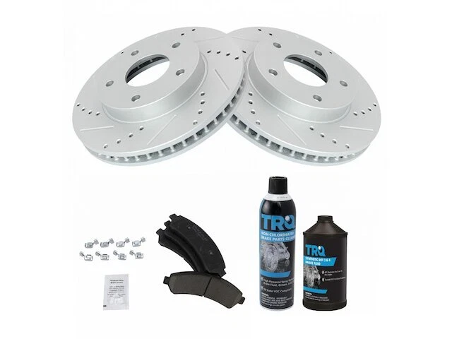 Kit de pastillas de freno y rotor delantero TRQ para Oldsmobile Bravada 1997-2001 73KZMM Foto 1 de 1