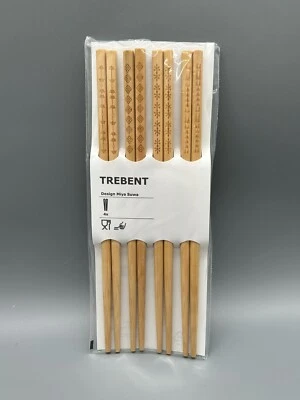IKEA TREBENT Essstäbchen 4 Paar Bambus - Bild 1 von 2