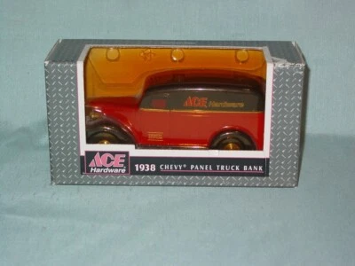 ERTL Ace Hardware 1938 Chevy Panel Truck Bank 1996 8-е издание оригинальная коробка - Изображение 1 из 4