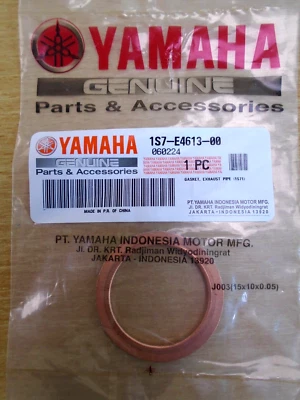 Yamaha WR125R/X YZF-R125 Genuine Exhaust Header Gasket New 1S7-E4613-00 - Image 1 of 4