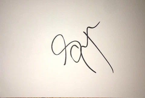 STEVE COOGAN SIGNED 6X4 WHITE CARD TV AUTOGRAPH ALAN PARTRIDGE & STAN AND LAUREL Cover