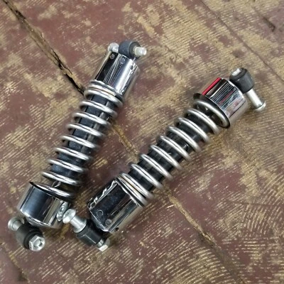 Amortiguadores Harley Davidson 54727-01A cromados suspensión trasera FXD Dyna 1991-2017 Foto 1 de 4