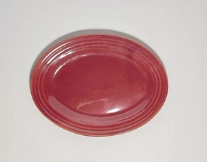 Bauer Pottery 12 1/4" Muave Oval Ringware Plate - Picture 1 of 4
