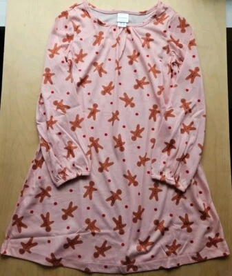 NWT HANNA ANDERSSON SWEET GINGERBREAD HOLIDAY NIGHTGOWN 130 8 $49 - Image 1 of 4