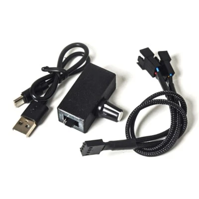 Fan Controller for PC Cooling USB Powered 8W Adapter with 12V 4Pin Interfaces - Image 1 of 4