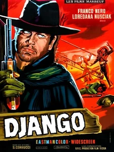 DJANGO, FRANCO NERO-REPRO POSTER AUF LEINWAND IN 340g (60X80) - Bild 1 von 1