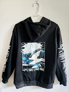 Gojo Satoru Hoodie Jujutsu Kaisen Anime Zip Up Hoodie Brand New Size Med - Picture 1 of 4