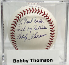Bobby Thomson Outfielder NY Giants Signed Baseball Official MLB