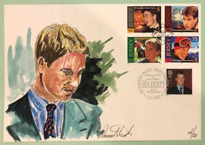 Wild Horse XLg 8,5”x6” Env 2000 Prince William 18th B-Day Jersey 5 Stamp Variety - Bild 1 von 6