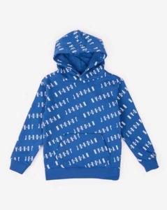 Jordan Boy's Kids' Essentials AOP Pullover Hoodie True Blue Boys US Size 6 - Picture 1 of 3