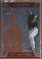 2007 (BLUE JAYS) Topps Co-Signers Silver Bronze #90A Roy Halladay/A.J. Burnett