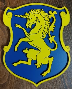 8" US Army 6th Cavalry Regiment DUI Insignia 3D Plaque "Led By Love of Country" - Picture 1 of 2