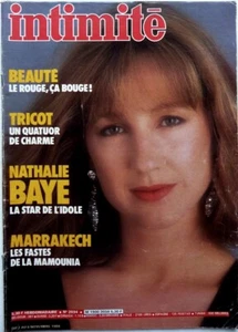 Mag INTIMITE 1984: NATHALIE BAYE_CLAUDE NOUGARO_CHARLES BRONSON_MATHIEU CARRIERE - Picture 1 of 5