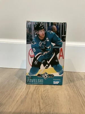Joe Pavelski NHL San Jose Sharks 2015-2016 Bobblehead Teal New in Box SGA SJ - Image 1 of 4