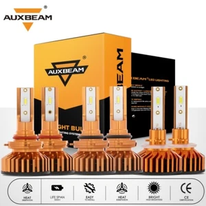 For Cadillac Escalade 2002-2004 AUXBEAM 6000K LED Headlight High Low Fog Bulbs - Picture 1 of 12