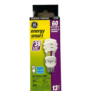 GE Energy Smart Light Bulb 13 Watt Soft White 2700K General Purpose 74198 