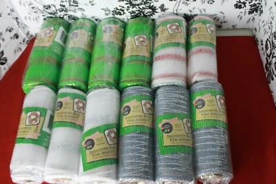 Deco Mesh Christmas mix lot of 12 - Image 1 of 2