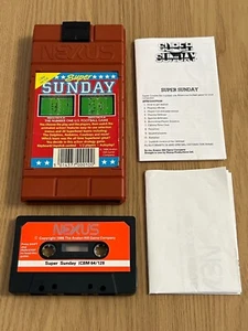 Nexus Super Sunday Commodore 64 Cassette - Working -👽👾Retro Gift Idea👾👽 - Afbeelding 1 van 24