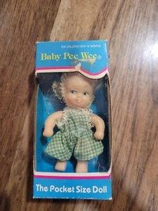 VTG 1966 “PEE WEE”  Pocket Size Doll by Uneeda in Box - Picture 1 of 5