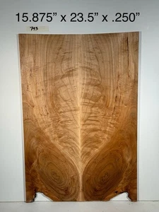Figured MAPLE Guitar Top Or Back - Book Matched Set Guitar Luthier Wood - Picture 1 of 8