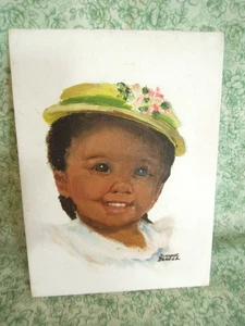 DEN-721 Dianne Dengel OOAK "LITTLE ONE'S PORTRAIT" Ölgemälde " AA - Bild 1 von 3