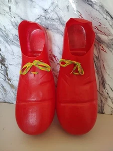 Rubie’s Costumes Plastic Bright Red 15" Clown Costume Adult Shoes #741 Halloween - Picture 1 of 9