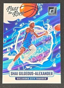 2024-2025 Donruss Basketball Shai Gilgeous-Alexander Pass The Rock #7- Thunder - Picture 1 of 2
