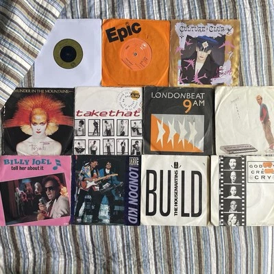 70s 80s 90s Pop Bundle 7” JOB LOT 11 X 7 INCH VINYL SINGLES - Image 1 of 4