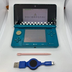 Consola Nintendo 3DS Aqua Blue con cargador, probada y funcionando - Imagen 1 de 10