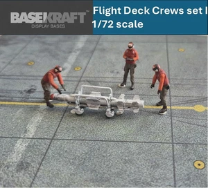 Basekraft 1/72 US Navy aircraft-carrier flight deck missile loading crew SET I - Picture 1 of 10