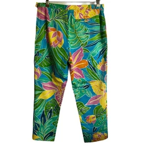 Lauren Ralph Lauren Palmenmuster Tropical Cotton Cropped Hose Gr. 4 - Bild 1 von 8