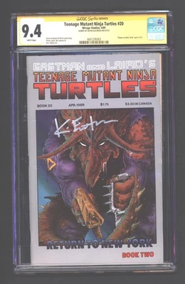 TEENAGE MUTANT NINJA TURTLES #20  CGC 9.4  SIGNED BY KEVIN EASTMAN - Image 1 of 2