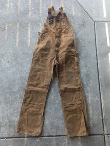 Carhartt Duck Overalls R06 32x34 - Picture 1 of 5