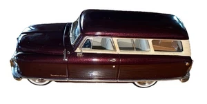 Motor City Gold 1950 Nash Rambler Woody Station Wagon Maroon 1/43 Die Cast Rare - Picture 1 of 14