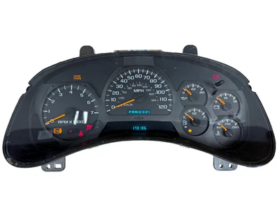 Speedometer Instrument Cluster Dash 2002 Chevy Trailblazer 173,106 Miles REBUILT - Image 1 of 4