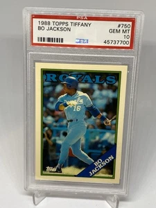 Topps Tiffany #750 1988 Bo Jackson PSA 10 gemas como nuevo raro patio - Imagen 1 de 5