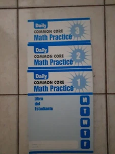 Daily Common Core Math Practice: Libro del Estudiante: 3-Vol. Set 2014 Paperback - Picture 1 of 12