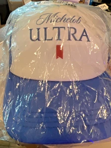 Gorra de béisbol Michelob Ultra, sombrero de camionero azul blanco espalda a presión - Imagen 1 de 1
