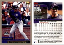 Brian Hunter 2000 Topps Traded & Rookies #T118 Card Colorado Rockies